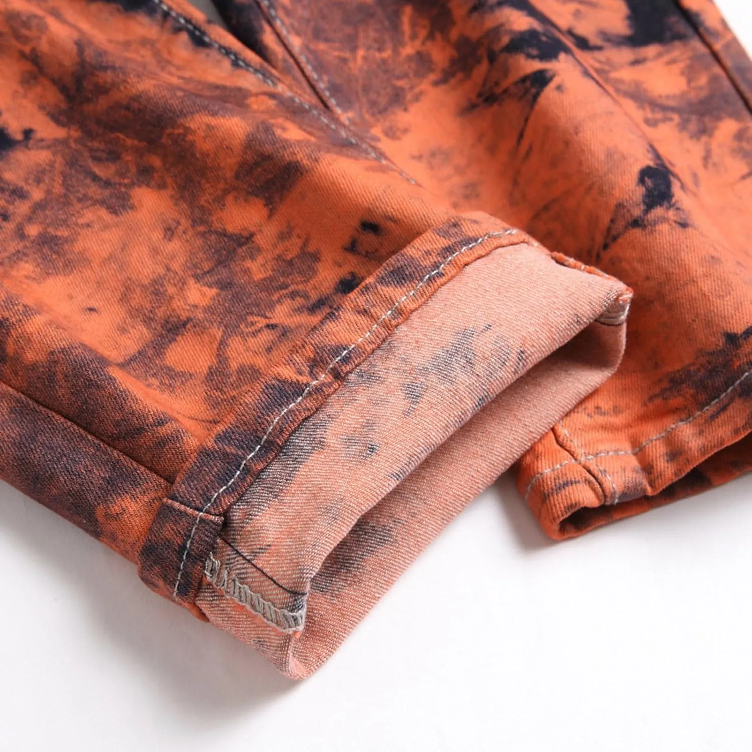 Men's Ripped Jeans Slim Fit Distressed Fashion Denim Jeans for Men