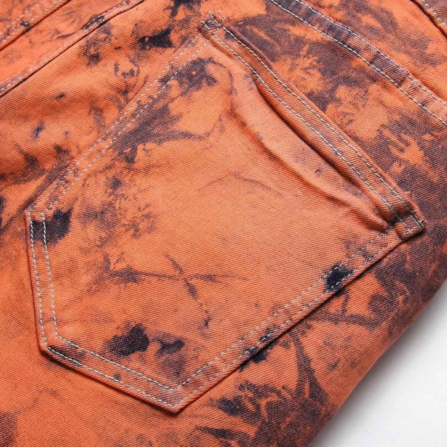 Men's Ripped Jeans Slim Fit Distressed Fashion Denim Jeans for Men