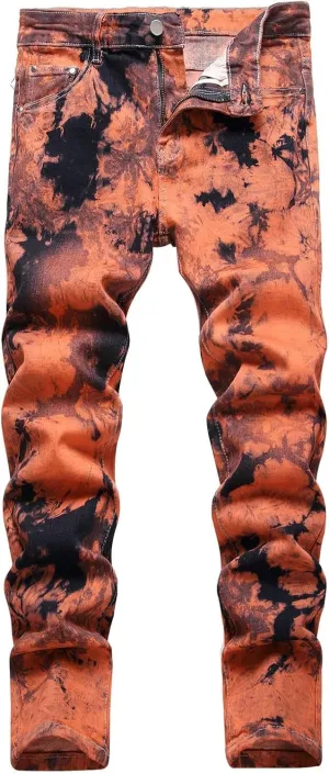 Men's Ripped Jeans Slim Fit Distressed Fashion Denim Jeans for Men