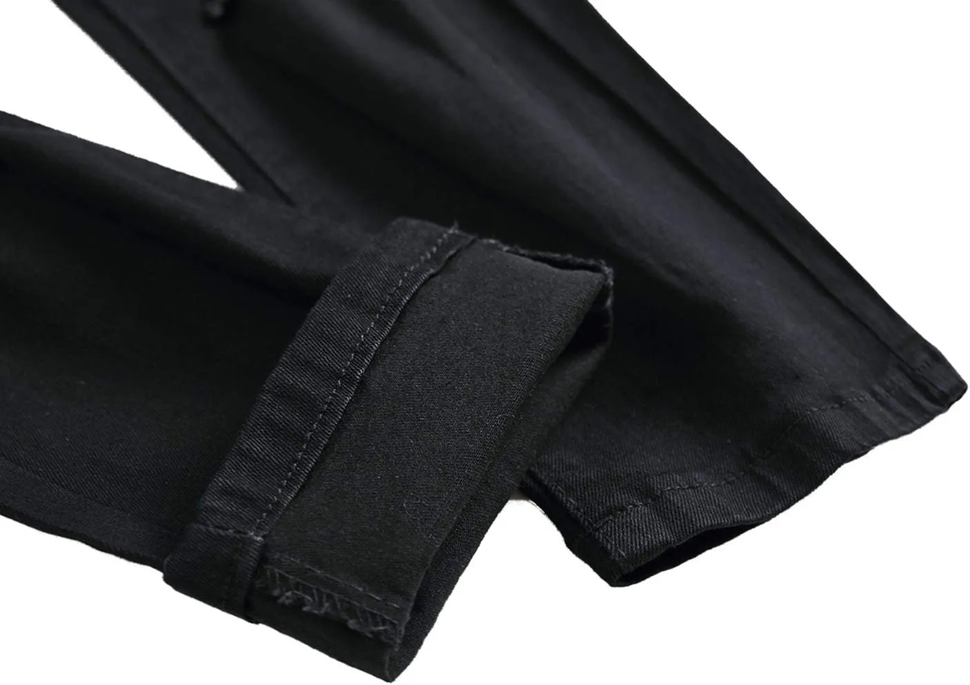 Men's Ripped Skinny Stretch Distressed Destroyed Slim Jeans Denim Pants