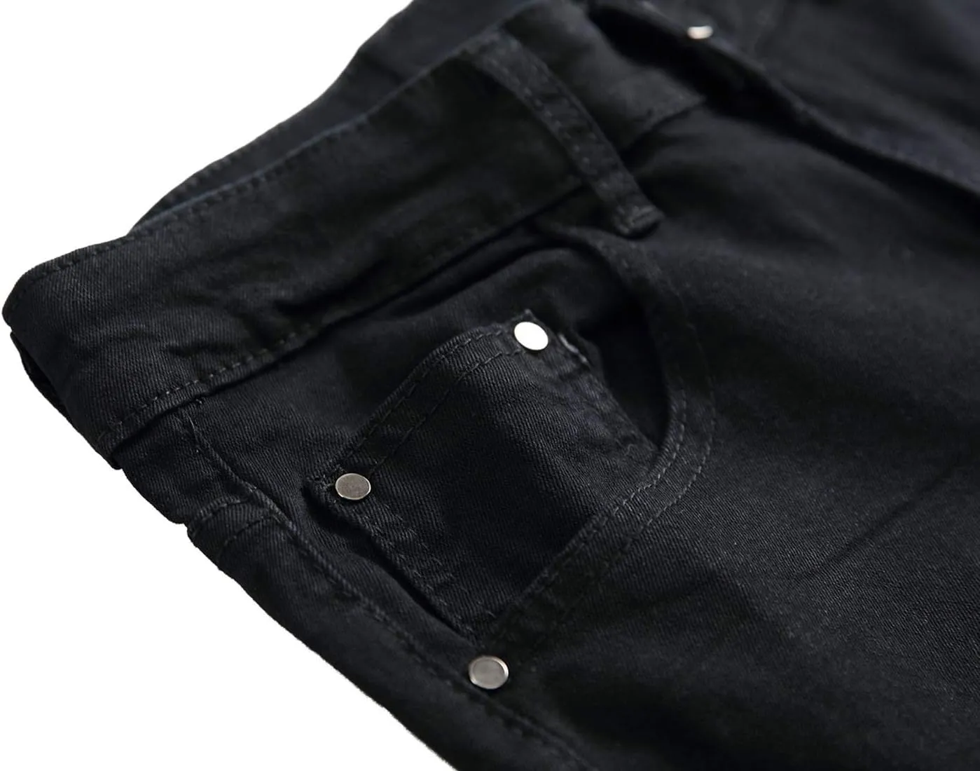 Men's Ripped Skinny Stretch Distressed Destroyed Slim Jeans Denim Pants