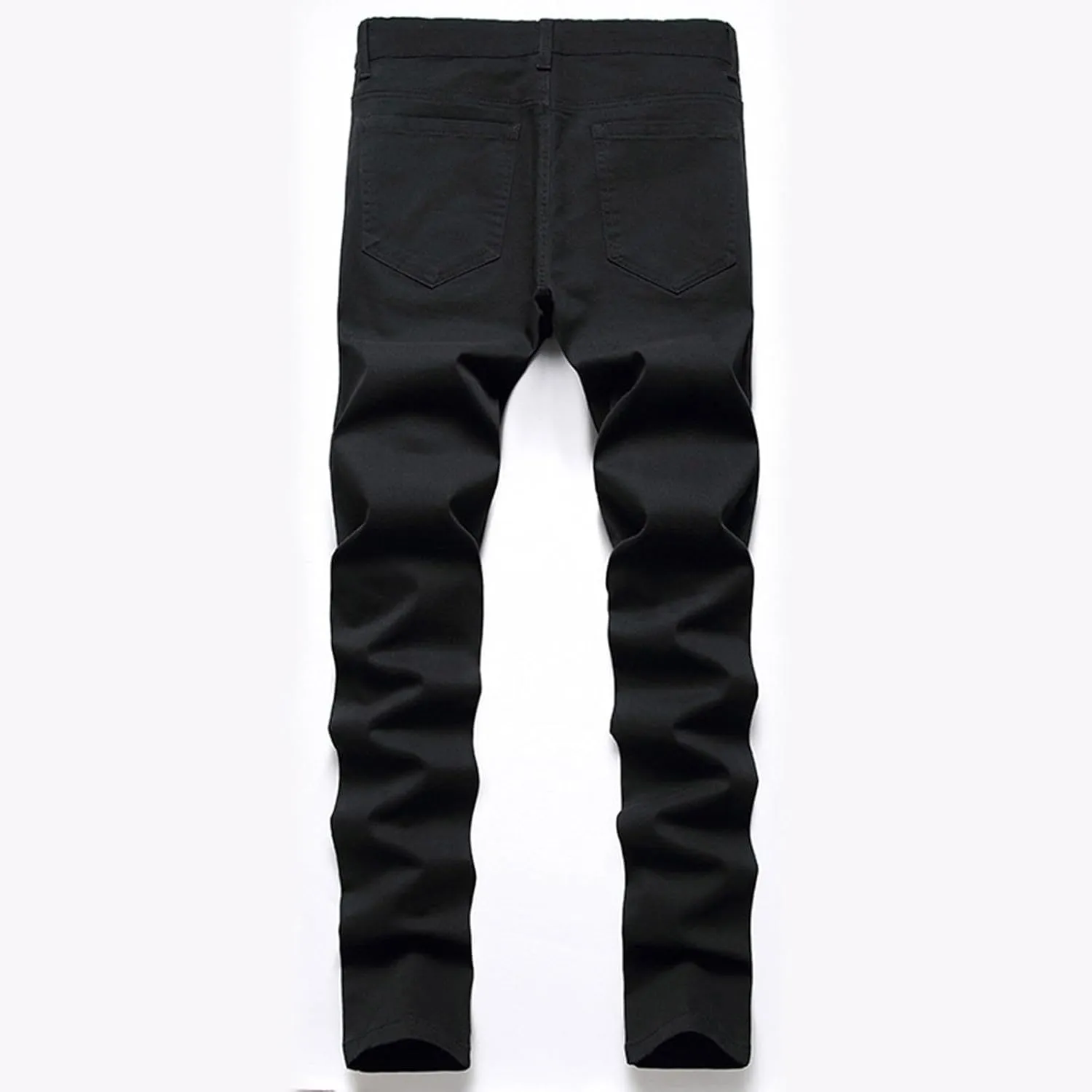 Mens Slim Fit Boot Cut Jeans Jeans Frayed Pants Distressed Rip Trousers Men Jeans Wide Jeans Men Mens