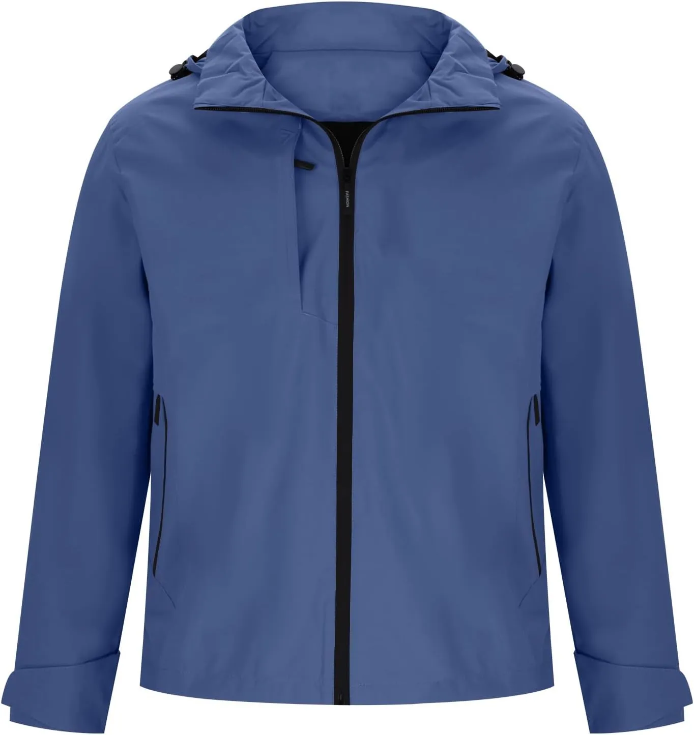 Men's Softshell Military Jacket Fleece Lined Water Repellent Outdoor Reflective Coat with Removable Hood