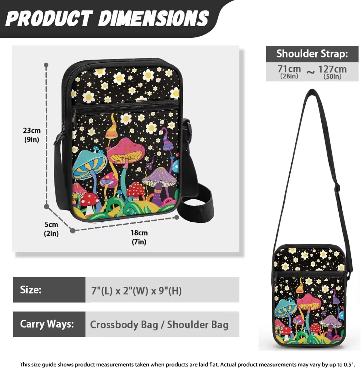 Messenger Bag for Women Crossbody Cell Phone Purse Small Shoulder Pouch for Outdoor