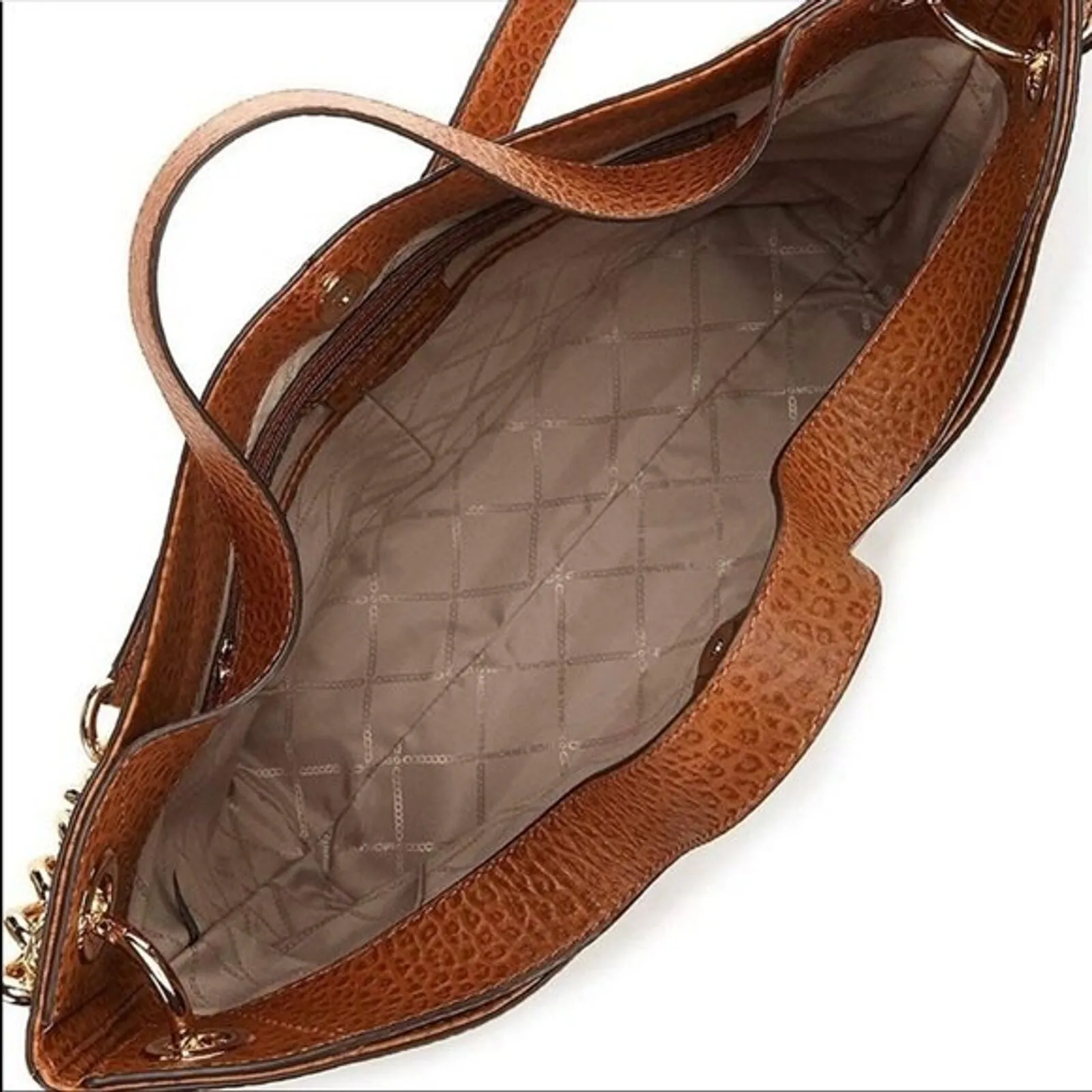 MICHAEL KORS ASTOR STUDDED LEATHER SHOULDER BAG