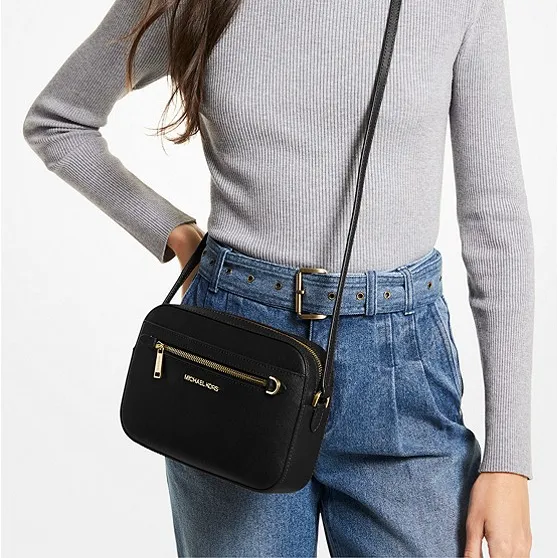 M.I.C.H.A.E.L K.O.R.S. Jet Set Saffiano Leather Crossbody Bag