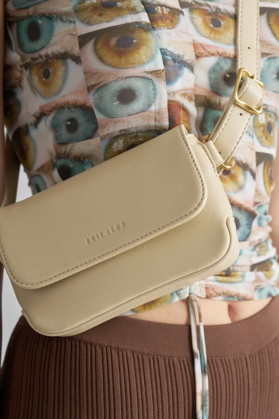 Mini Camille Cashew Cross Body Bag