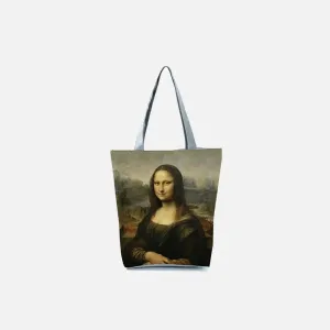 Mona Lisa Y2K Retro Tote Bag for Stylish Everyday