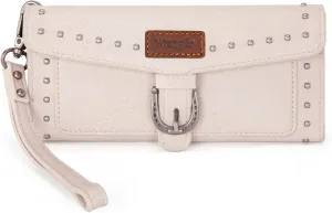 Montana West X Wrangler Womens Wallet Western Wristlet for Women Large Rfid Wallet With Detachable Credit Card Holder