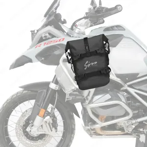 Motorcycle Waterproof Saddle Bag Motorcycle Accessories Tool Tank Bags Multifunctional Outdoor Motorbike Storage Carry Bag with Strap Black 10L