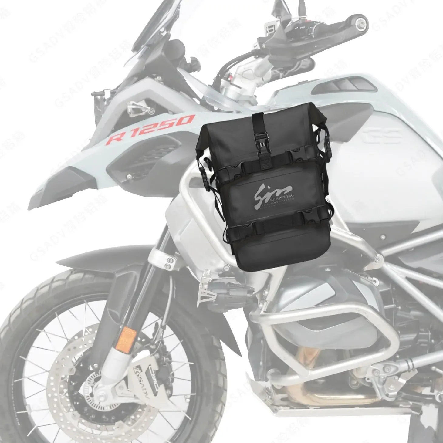 Motorcycle Waterproof Saddle Bag Motorcycle Accessories Tool Tank Bags Multifunctional Outdoor Motorbike Storage Carry Bag with Strap Black 10L