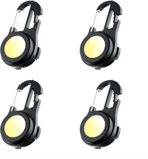 Multifunctional COB LED Flashlight Keychain USB Rechargeable Portable Work Light Outdoor Camping Torch with Strong Magnet (4)