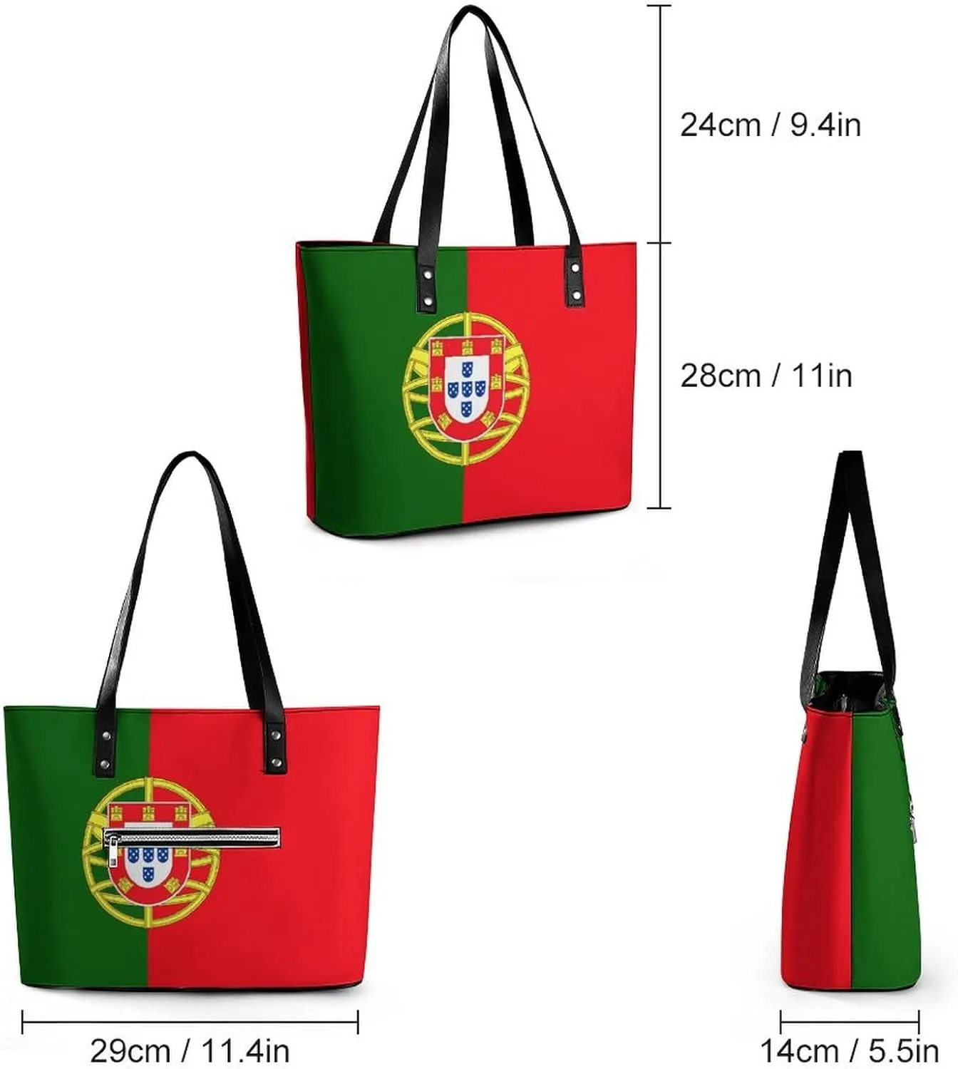 Namibia Flag Leather Tote Handbag for Women Spacious Work Bag Stylish Hobo Purse