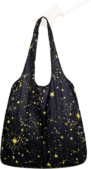 Nanobag Ultra-Lightweight XL Tote Bag | Perfect for Travel, Shopping & Daily Use | Reusable - Tiny - Eco-Friendly (XL, Stars)