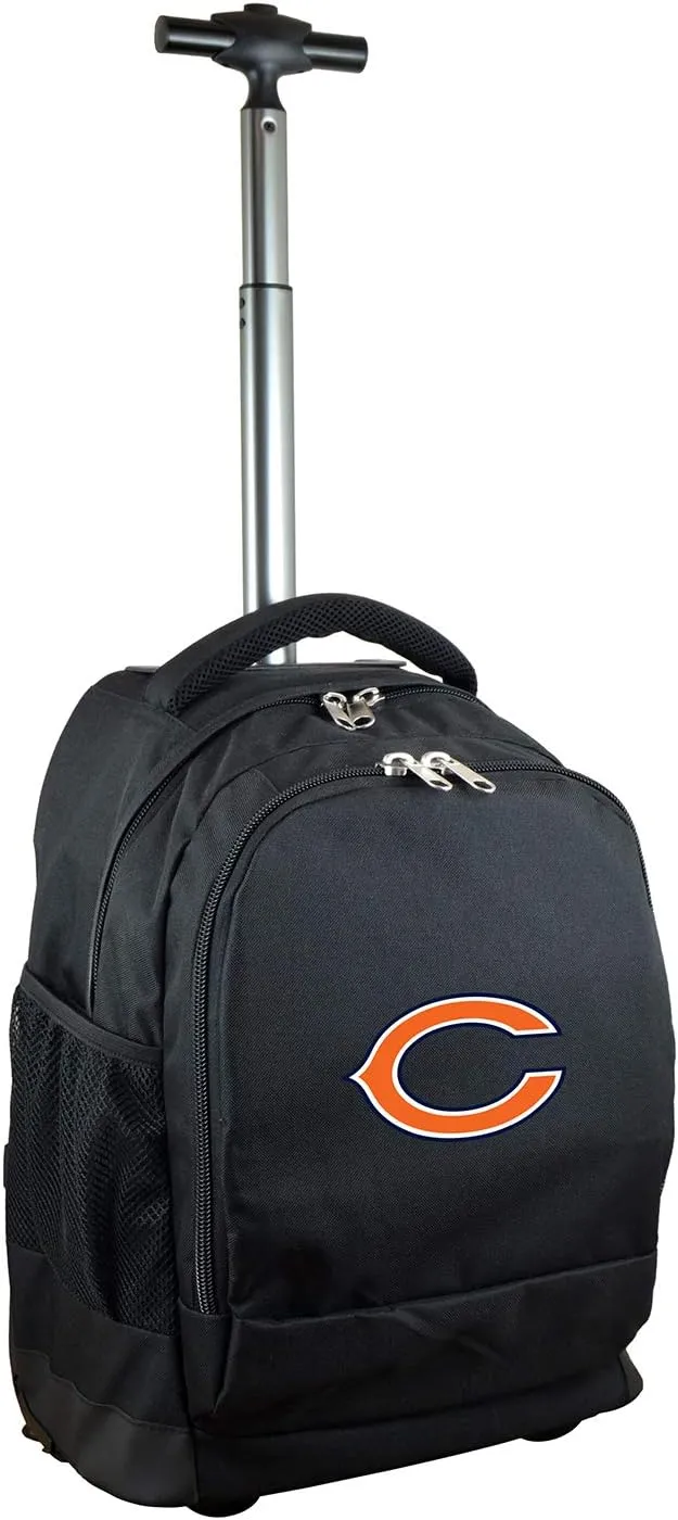 NFL Wheeled Backpack, 19-inches, Black