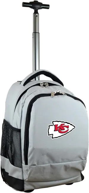 NFL Wheeled Backpack, 19-inches, Grey