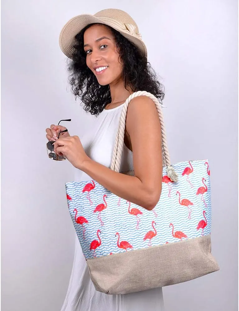 Nollia Women's Summer Tote Bag, Large Shoulder Bag   Great for Beaches, Boardwalks & Vacation Fun!