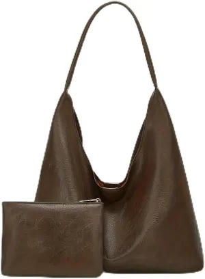 NUVVO Retro Large Tote Bag Hand Bag with Chained Purse – Elegant & Spacious Shoulder Bag for Women Girls Ladies Female