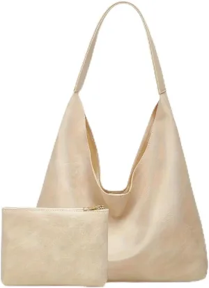 NUVVO Retro Large Tote Bag Hand Bag with Chained Purse – Elegant & Spacious Shoulder Bag for Women Girls Ladies Female