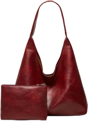 NUVVO Retro Large Tote Bag Hand Bag with Chained Purse – Elegant & Spacious Shoulder Bag for Women Girls Ladies Female