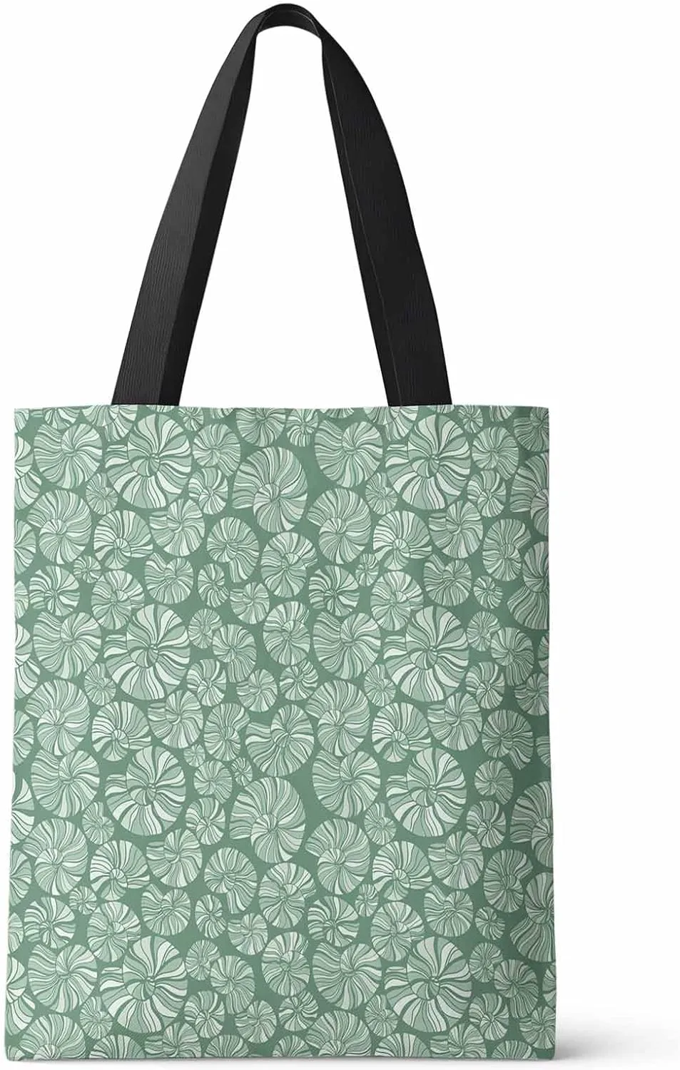 Ocean Party happy Valentine's Day Canvas Tote Bag Shoulder Bag Casual Bag with Inner Pocket for Shopping Grocery Work