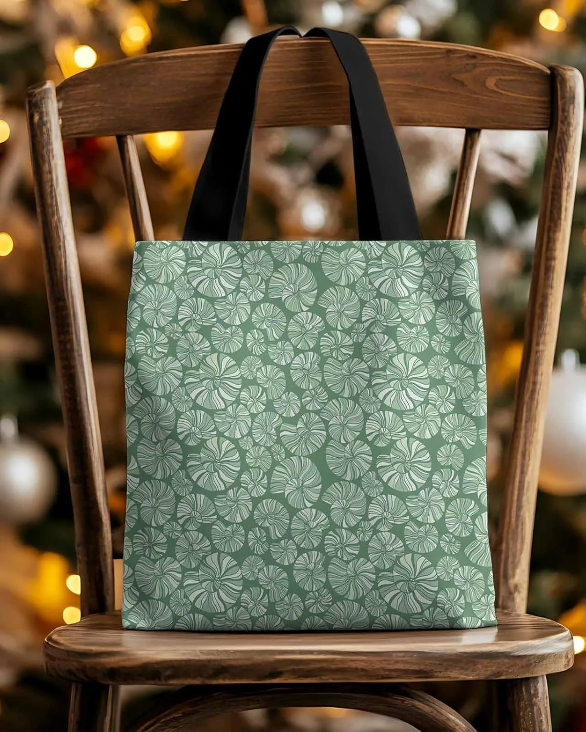 Ocean Party happy Valentine's Day Canvas Tote Bag Shoulder Bag Casual Bag with Inner Pocket for Shopping Grocery Work