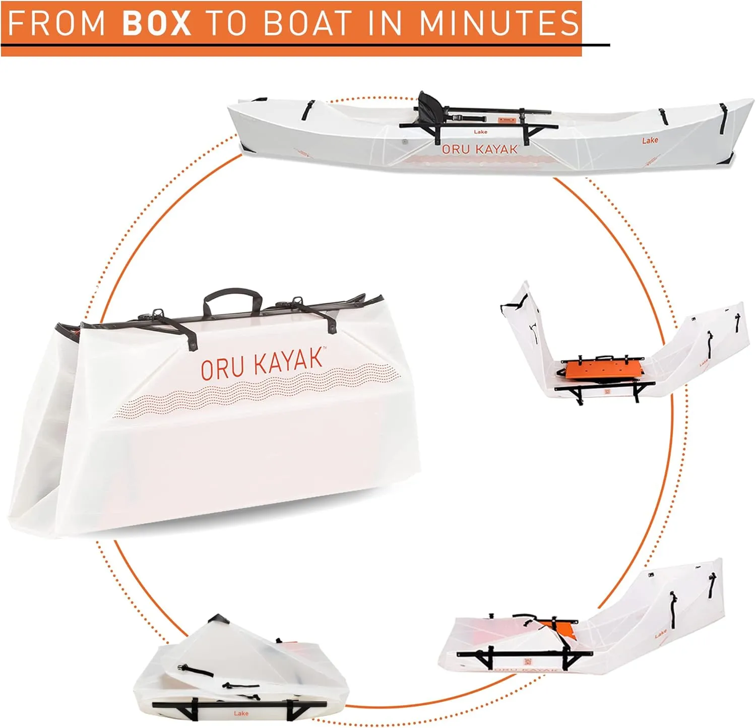 Oru Kayak Foldable Kayak Lake | Lightweight, Portable & Stable - Lake and River Kayaks
