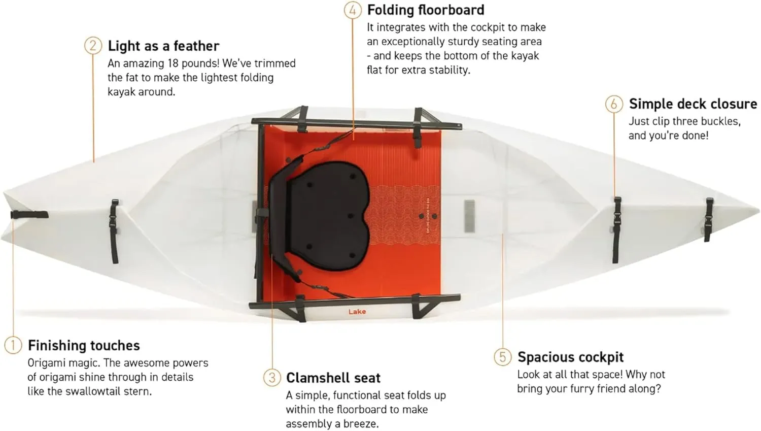 Oru Kayak Foldable Kayak Lake | Lightweight, Portable & Stable - Lake and River Kayaks