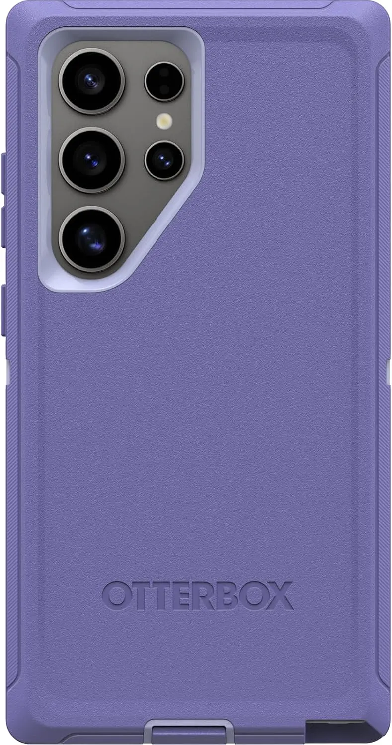 OtterBox Samsung Galaxy S24 Ultra Defender Series Case - MOUNATIN Majesty (Purple), Rugged & Durable, with Port Protection, Includes Holster Clip Kickstand