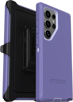 OtterBox Samsung Galaxy S24 Ultra Defender Series Case - MOUNATIN Majesty (Purple), Rugged & Durable, with Port Protection, Includes Holster Clip Kickstand