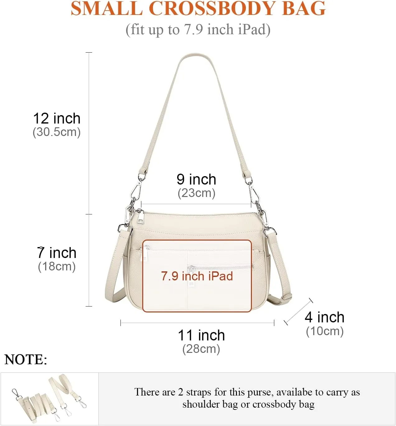 Over Earth Genuine Leather Shoulder Bag Small Crossbody Handbags for Women Ladies Purse