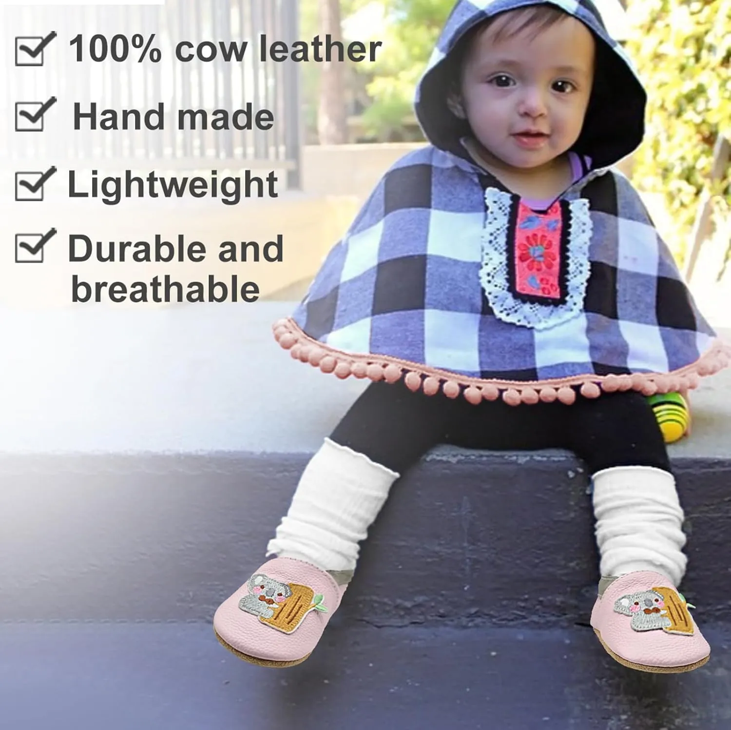 Owlowla Baby Soft Sole Leather Crib Shoes Infant Toddler Pre-Walker Shoes Boy Girl …