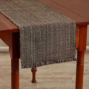Park Designs Black Expresso Tweed Farmhouse Table Runner 36 Inch | 13x36 Rustic Dining Table Accessory | Hand Loomed & Rugged Texture | Modern Farmhouse Table Runners 36 Inches