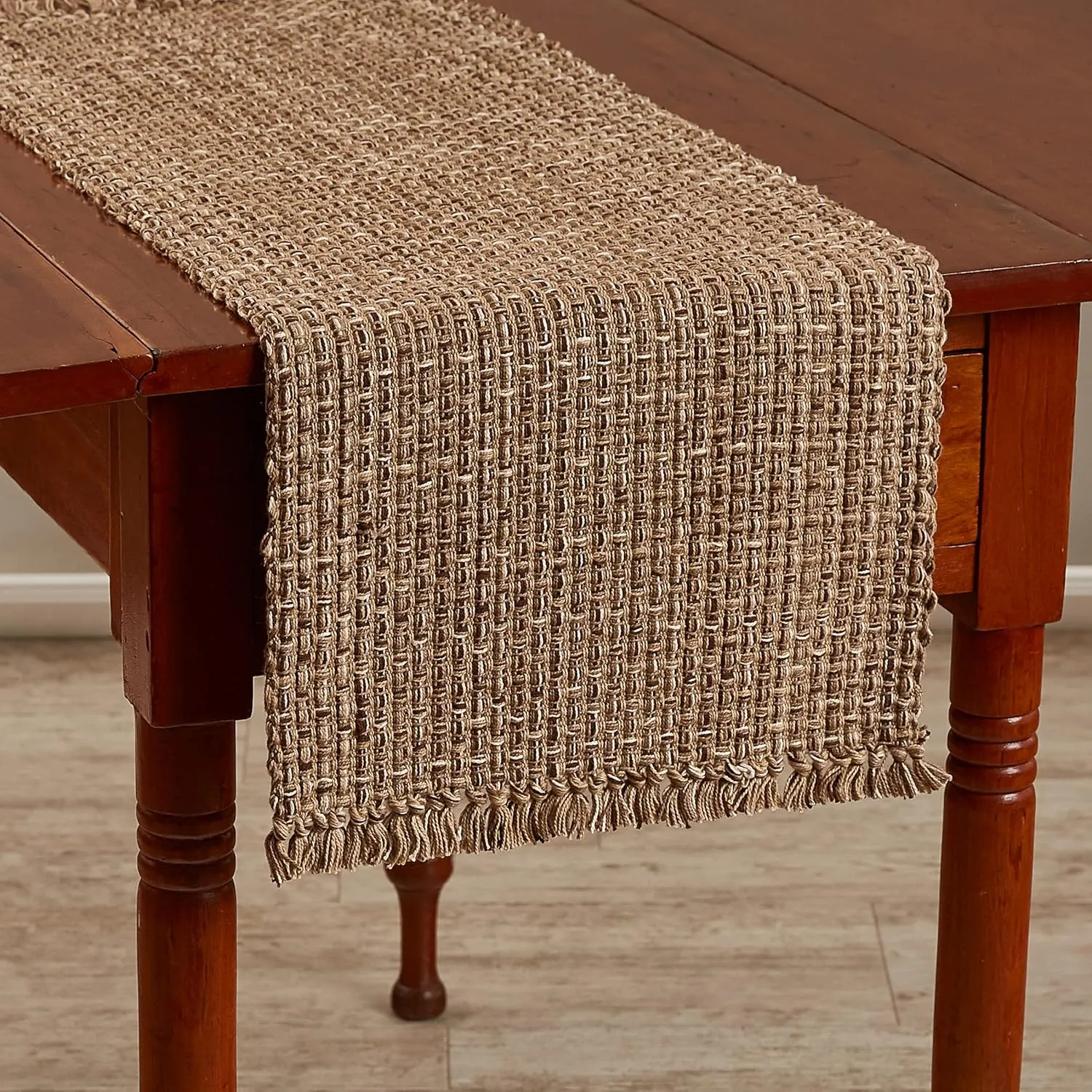 Park Designs Expresso Tweed Farmhouse Table Runner 36 Inch | 13x36 Rustic Dining Table Accessory | Hand Loomed & Rugged Texture | Modern Farmhouse Table Runners 36 Inches