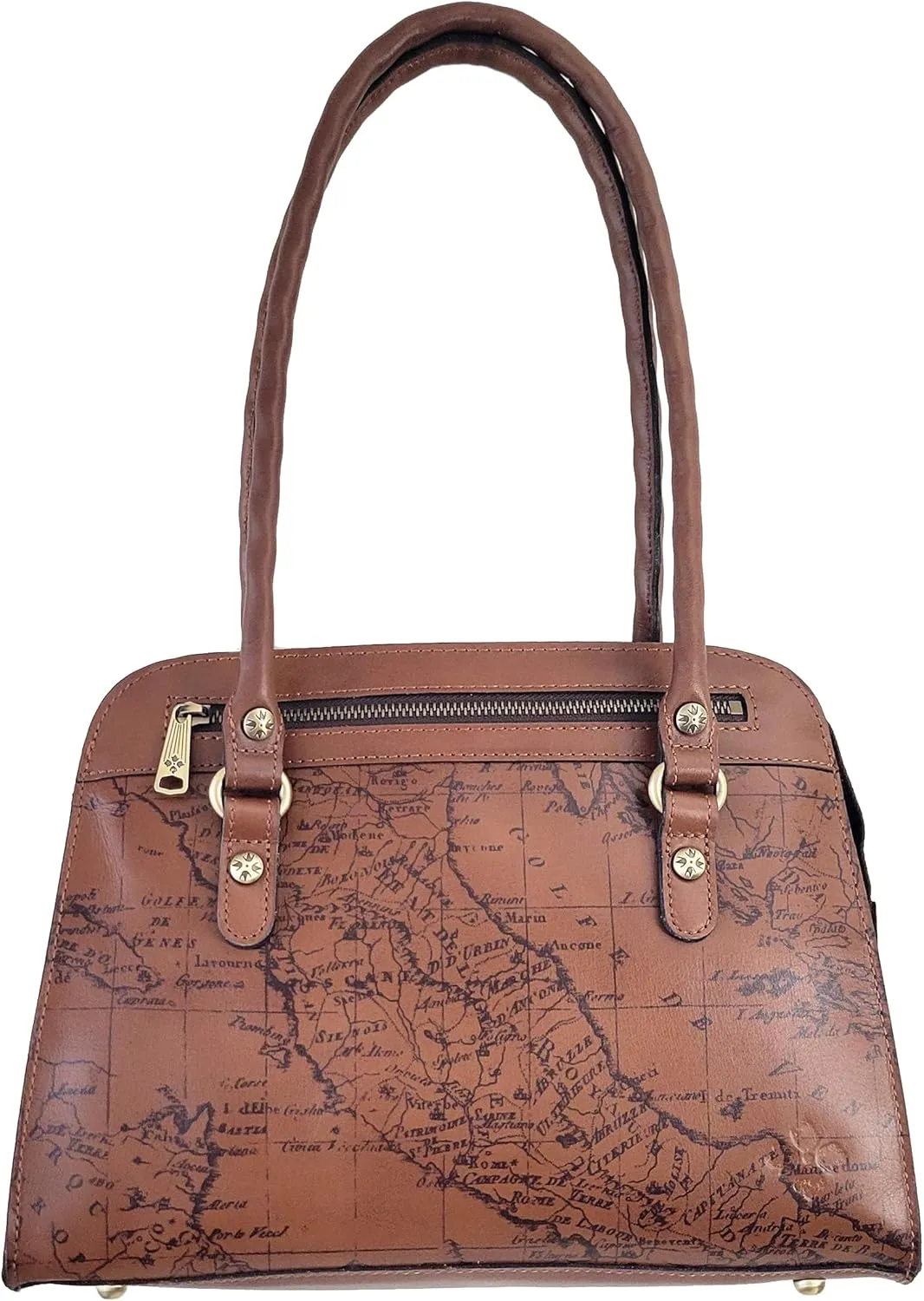 Patricia Nash Calvi Satchel (Brown, One Size)