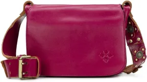 Patricia Nash Strapped Vintage Leather Armerina Square Flap Bag