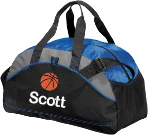 Personalized Basketball Duffel Bag, Men and Women, Custom Sport Bag with Monogrammed Name, Royal Blue