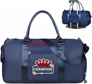 Personalized Duffel Bag,Custom Sports Bag with Text,Colorful Photo/Embroidered Name,Overnight Travel Bag with Wet/Dry Pockets & Shoe Compartment,Gift for Family/Friends