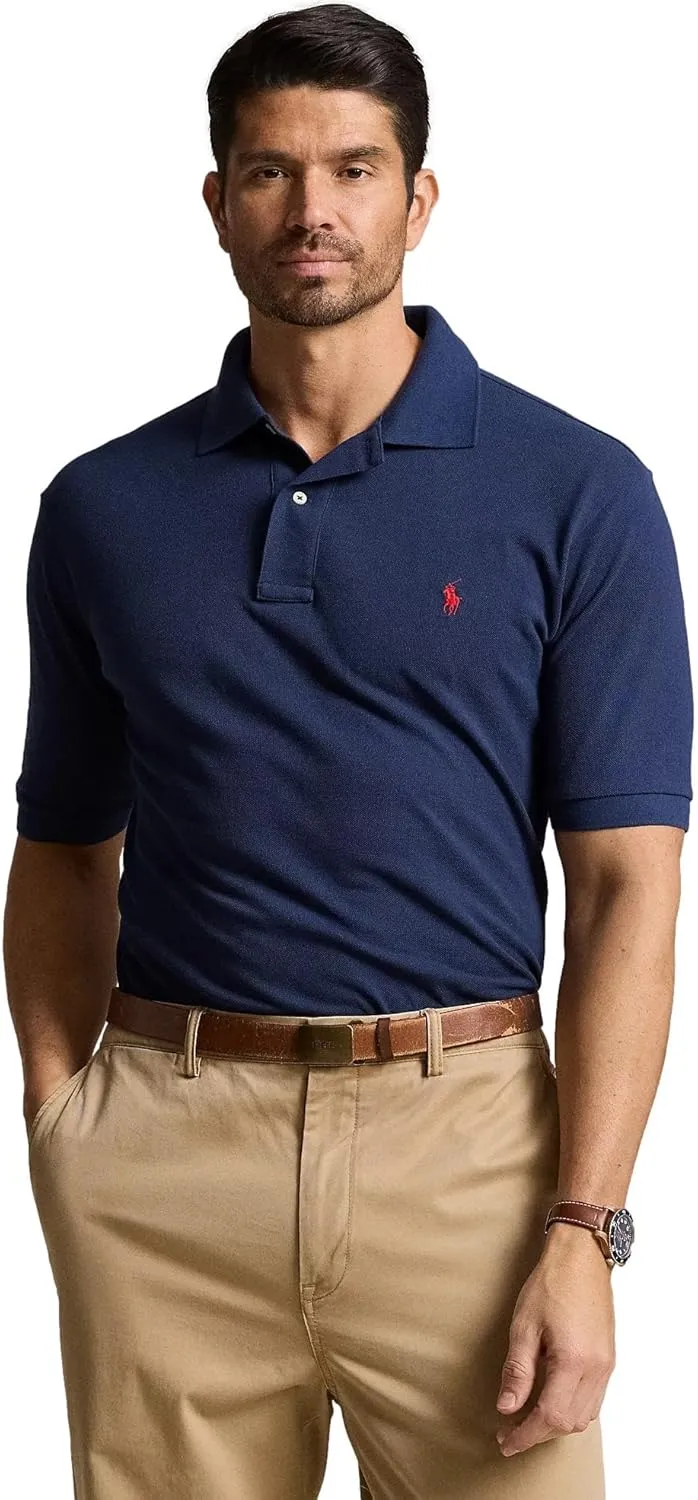 POLO RALPH LAUREN Men's Big & Tall Short Sleeve Iconic Mesh Polo Shirt