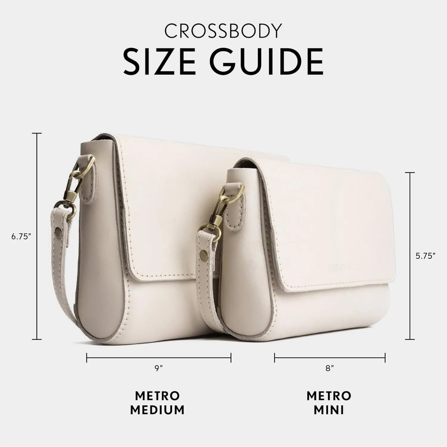 Portland Leather Goods Metro Mini Crossbody Bag for Women – Handmade from the Finest Full-Grain Hides