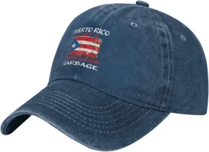 Puerto Rico is Not A Floating Island of Garbage Baseball Cap for Men Women Fashionable Adjustable Denim Hat