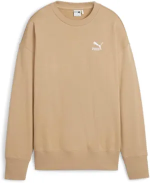 PUMA Womens Better Classics Relaxed Crew Neck Sweatshirt Casual - Beige - Size S