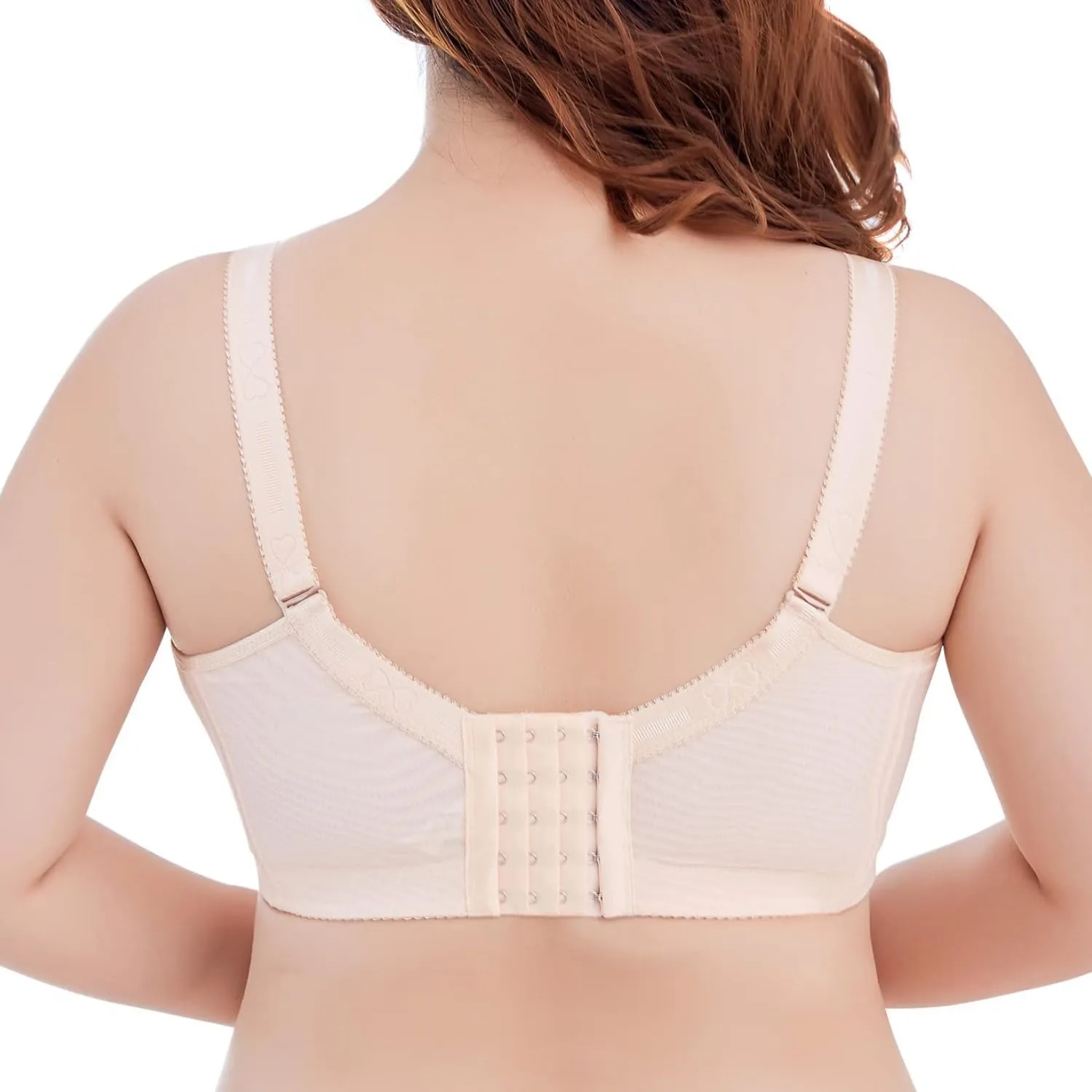 Push Up Bras for Women Plus Size Floral Lace Underwire Soft Cup Everyday Bra