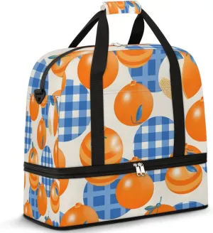 QsirBC Fox Amusing Decor Gym Bag for Women Duffle Tote with Shoes Compartment Men Weekender Duffel