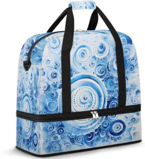 QsirBC Fox Amusing Decor Gym Bag for Women Duffle Tote with Shoes Compartment Men Weekender Duffel