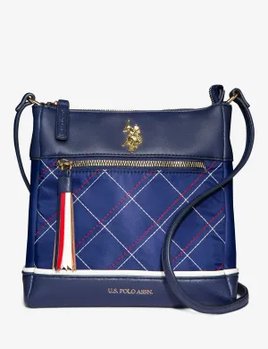 QUILTED NYLON CROSSBODY BAG
