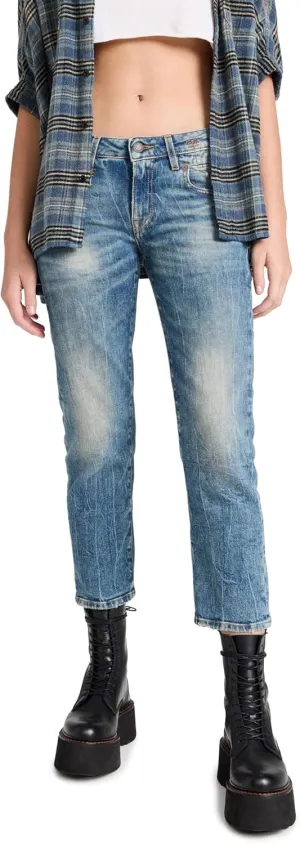 R13 Women's Boy Straight Leg Jeans