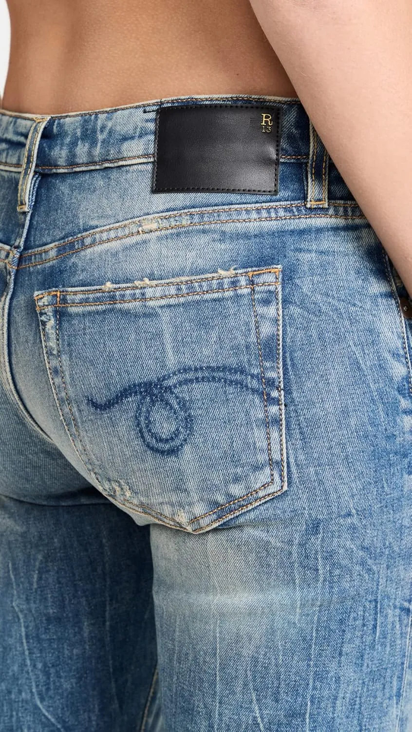 R13 Women's Boy Straight Leg Jeans