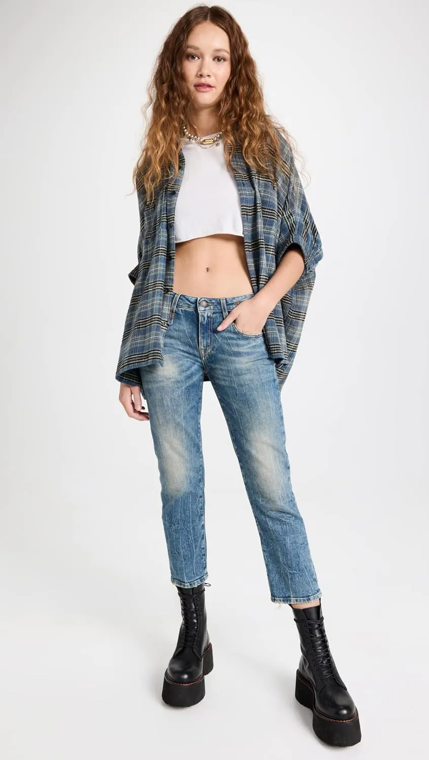 R13 Women's Boy Straight Leg Jeans
