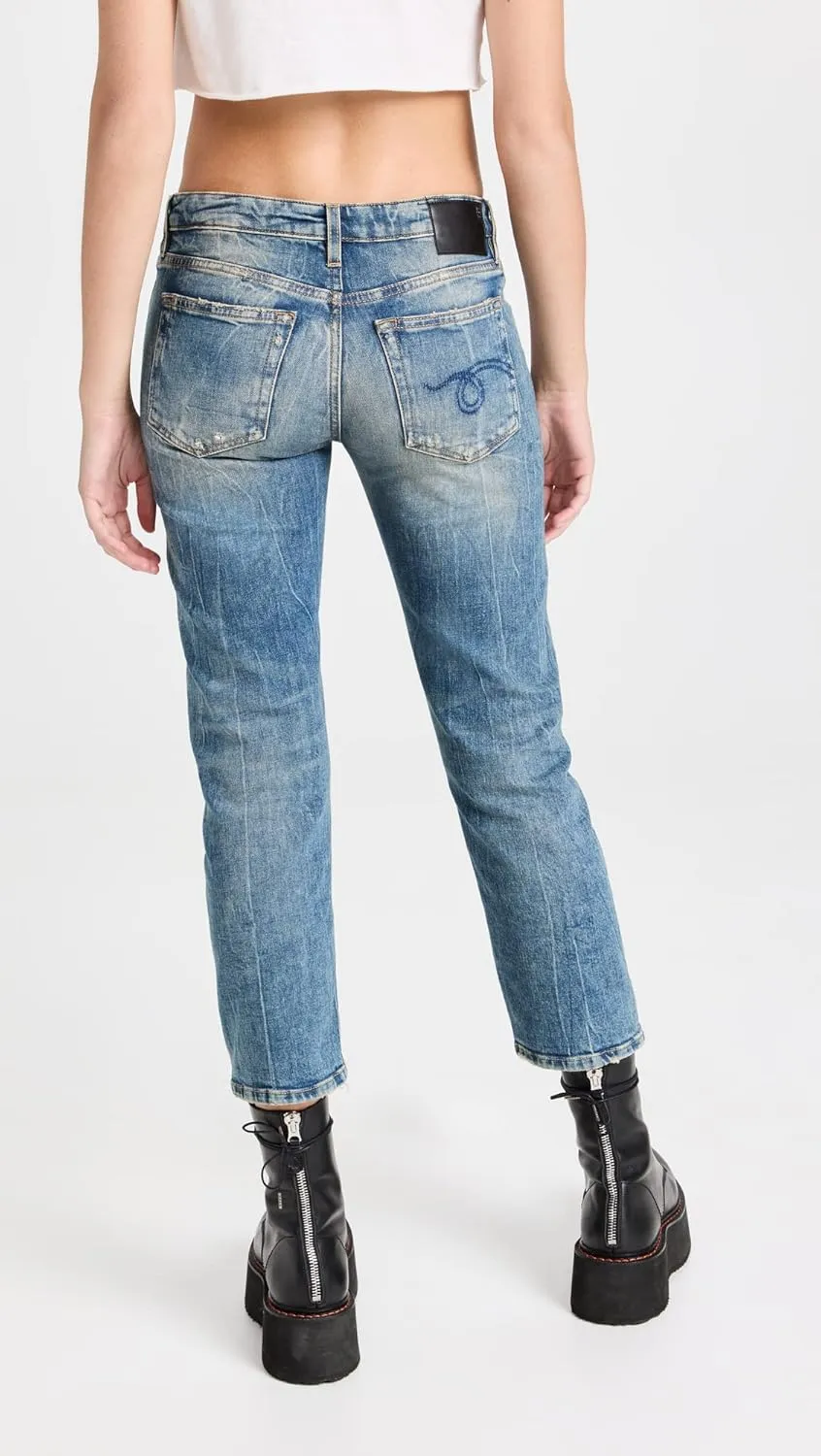 R13 Women's Boy Straight Leg Jeans